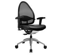 TOPSTAR Bürostuhl Open Base 25,40cm (10"), Schwarz, Netzrückenlehne INKL, höhenverstellbare Armlehnen T2, Lehnenhöhe: 600 mm (J470TS10) Marca