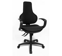 TOPSTAR EPO20Q BC0 Ergo Point SY - Silla de Oficina (Incluye reposabrazos fijos, Funda de Tela), Color Negro