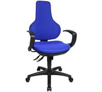 TOPSTAR EPO20Q BC6 Ergo Point SY - Silla de Oficina (Incluye reposabrazos fijos, Funda de Tela), Color Azul
