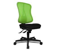 TOPSTAR Head Point SY - Silla ergonómica de Escritorio (Altura Regulable, tapizada), Color Verde y Negro