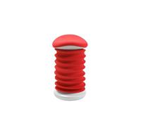 TOPSTAR Sitness 4D - Taburete dinámico con Certificado AGR, Color Blanco y Rojo Coral - Taburete ergonómico de Oficina - Altura Regulable - Fortalece la Espalda - Alivia los Discos intervertebrales