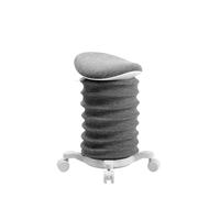 TOPSTAR Sitness 4D - Taburete dinámico con Ruedas (Certificado AGR, Asiento dinámico Papyrus), Color Negro, ergonómico, Altura Regulable, fortalece la Espalda, Alivia los Discos intervertebrales