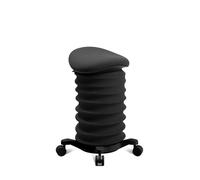 TOPSTAR Sitness 4D - Taburete dinámico con Ruedas (Certificado AGR, Tejido HI0, ergonómico, Altura Regulable, fortalece la Espalda, Alivia los Discos intervertebrales), Color Negro