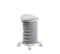 TOPSTAR Sitness 4D - Taburete dinámico con Ruedas (Certificado AGR, Tejido HI8, ergonómico, Altura Regulable, fortalece la Espalda, Alivia los Discos intervertebrales), Color Gris
