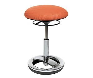 Topstar Sitness Bob SU49BR0 - Taburete (pie de Aluminio con reposapiés, tapicería de Tela)