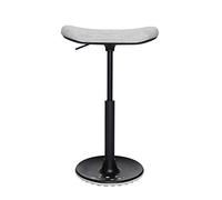 Topstar Sitness H2 - Taburete de Trabajo, Giratorio, Asiento de monopatín, Altura Regulable, Funda de Tela de poliéster, Color Gris Claro