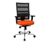 TOPSTAR Sitness X-Pander Plus - Silla de Escritorio ergonómica con reposabrazos multifunción y articulación Body-Balance Tec, Color Naranja y Negro