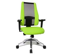 Topstar SN590TT350 Air - Silla giratoria de Escritorio (reposabrazos de Altura Ajustable), Color Negro y Verde