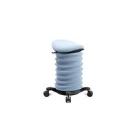 TOPSTAR Taburete dinámico Sitness 4D con Ruedas Certificado AGR, Color Negro y Azul, ergonómico, Altura Regulable, fortalece la Espalda, Alivia los Discos intervertebrales