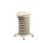 TOPSTAR Taburete dinámico Sitness 4D con Ruedas - Certificado AGR Papyrus - Beige ergonómico - Altura Regulable - fortalece la Espalda - Alivia los Discos intervertebrales