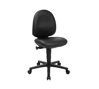 TOPSTAR Tec 50 - Silla de Oficina de Piel sintética, Color Negro