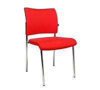 TOPSTAR Visit 10 - Silla de reunión (2 Unidades, apilable), Color Rojo