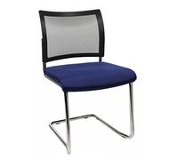 TOPSTAR Visit 20 - Silla de Conferencia (2 Unidades, apilable), Color Azul y Negro