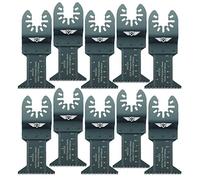 TopsTools FA44J_10 Cuchillas de corte de madera gruesas de ajuste rápido 10 x 44mm compatibles con Dewalt Stanley Black and Decker Bosch Fein (sin StarLock) Makita Parkside Ryobi Worx Workzone