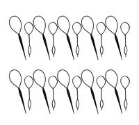 Topsy - Juego de 10 herramientas para peinar el cabello a granel, herramientas para hacer coletas con bucle de 2 tamaños, herramienta de trenzado francés para peinar