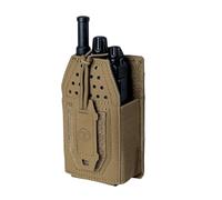 TOPTACPRO Bolsa táctica Molle para radio, soporte universal para walkie talkie Motorola BaoFeng UV-5R BF-F8HP ajustable almacenamiento rifle bolsa de revista, marrón camel, 3 x 1.18 x 5 inches, Bolsa