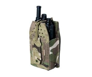 TOPTACPRO Bolsa táctica Molle para radio, soporte universal para walkie talkie Motorola BaoFeng UV-5R BF-F8HP ajustable almacenamiento rifle bolsa de revista, Multi-camuflaje, Bolsa táctica para radio