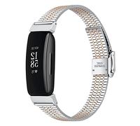TopTen Correa de reloj compatible con Fitbit Inspire/Inspire HR/Inspire 2, pulsera ajustable de acero inoxidable, accesorios de repuesto, For Fitbit Inspire 2, Silicona,