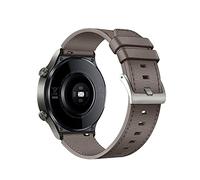 TopTen Correa de reloj compatible con HUAWEI WATCH GT2 Pro/GT2e/GT Active/Watch 2 Pro (gt) 46mm (mm), correa de cuero de repuesto (gris)