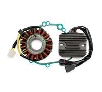 Topteng 18 Bobinas Magneto Stator Kit, Regulator Magneto Stator Coil Juego de Juntas, Bobina de Estator Generador Magneto, Kit de Construcción, Apto para Suzuki GSXR 600/750 2006-2007