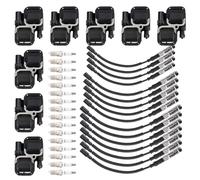 Topteng 8x Ignition Coil+16xSpark plug +16x Wire Set UF359 apto para Mercedes-Benz C CL CLK ML Class