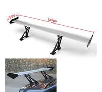 Topteng Alerón universal de aluminio GT para maletero trasero con luz roja S #E1