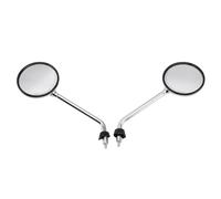 Topteng Chrome Rearview Mirror Set Apto para Vespa LX 50 2T/4T & LX 125 & LX 150 2005-2013
