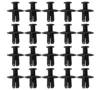 Topteng Panel de carenado de 20 Piezas Clip de Perno de 8 mm Rivalizadores de Tornillo de plástico Clips Negros