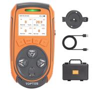 TopTes Guard-863Pro Detector de Gas, Monitor de 4 Gases para H2S, CO, LEL y O2, con Pantalla a Color TFT, Sensor de O₂ Mejorado (5 Años), Exportación USB, Batería 18 h, Fiable para Trabajo y Hogar