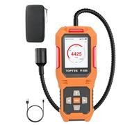 TopTes PT-830S Detector de Gas Recargable con Sonda de 36,8 cm, Rango 0-10000 ppm, Pantalla a Color TFT con 3 Tipos de Alarma, Detector de Fugas de Gas para Propano, Metano para Hogar o Industrial