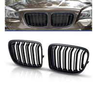 TOPTHAN Apto para rejilla de radiador E84 para BMW X1 E84 sDrive 16d 16i 18i 18d 20d 20i 28i xDrive 35i 25d 23d 28i 25i rejilla deportiva de doble puente 2009-2014