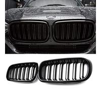 TOPTHAN Rejilla de radiador apta para BMW F15 X5 35i 35iX 35dX 40eX 50iX (xDrive) (2014-2018) F16 X6 35i 35iX 50iX (2015-2019), X5M X6M (2015-2019)Negro Brillo