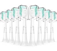 Toptheway Cabezales de repuesto para cepillo de dientes Philips Sonicare: 8 unidades Sonic de repuesto compatibles con Phillips Electric Brush ProtectiveClean C2 G2 C1 4100 5100 W Control de placa a