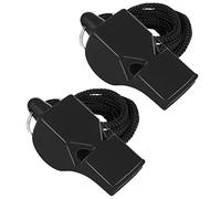 TopTie 2 silbatos sin Cuerda con cordón silbatos de Seguridad de Emergencia para Supervivencia Deportiva Salvavidas