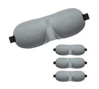 TOPTIE 4 máscaras 3D suaves para dormir, cubierta acolchada para viajes, relajación, ajustable, para dormir, 3 1/2 x 9 pulgadas de largo