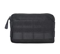 TOPTIE Bolsa táctica Molle, Bolsa de administración Horizontal pequeña Utilidad EDC Gear Tool Bag-Negro