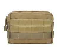 TOPTIE Bolsa táctica Molle, Bolsa de administración Horizontal pequeña Utilidad EDC Gear Tool Bag-Tan