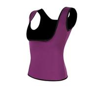 TopTie Camisa de Neopreno Adelgazante para Mujer Entrenador de Cintura Corsé Chaleco Control de Barriga Faja Reductora de Peso-Púrpura-S