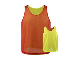 TopTie Chaleco de Entrenamiento Reversible Fútbol para Adultos Jóvenes | Malla de Poliéster, Camiseta Transpirable, Doble Uso, Equipos Deportivos, Pechera Baloncesto Eventos