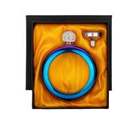 Toptie Pulsera Con Petaca de Whisky para Mujer, 100 ml/3,5 Oz, Botella de Vino Portátil Oculta Con Tapa de Diamantes de Imitación, Accesorio de Moda para Combinar Con Atuendos, Rainbow