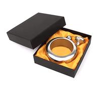 TopTie Pulsera Petacas de Alcohol Regalo para Mujeres con Embudo, 3.5 oz/100ml Petaca de Acero Inoxidable Brazalete Frasco, Plata