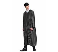 TopTie Unisex Black Matte Graduation Gown Choir Robes Only-Black-60