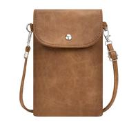 Toptime Handytasche zum Umhängen, Wildleder Umhängetasche Damen Klein mit Verstellbarem Schultergurt t, Vintage Braun Crossbody Bag Damen Klein, Handy Umhängetasche für Shopping, Dating, Feiertage,