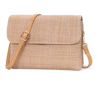 Toptime Pequeños bolsos cruzados para mujer, bolso de cuero vegano para teléfono celular con correa de hombro ajustable para viajes, Caqui, Small, Estilo sencillo de causl