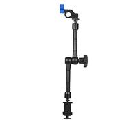 TOPTOO Brazo de fricción articulado Ajustable con Soporte de Abrazadera de Varilla de 15 mm para Monitor de Campo LED Flash Ligero Micrófono Jaula de la cámara Plataforma