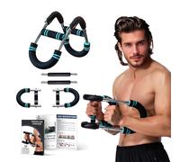 TOPtoper Twister - Equipo de entrenamiento de pecho ajustable para hombre, equipo de ejercicio de brazos, entrenamiento muscular de antebrazos (azul, 40,8 a 50,9 kg)