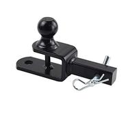TOPTOW Receptor de Enganche de Remolque 3 en 1 ATV/UTV 64032 Adaptador de Montaje en Bola con Bola de 1 7/8 Pulgadas, Apto para Receptor de 1-1/4 Pulgadas.