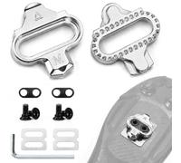 toptrek SPD Cleats compatible con Shimano SPD SH51, SPD Cleats para pedales SPD de 2 agujeros, juego de Cleats con placas antideslizantes, Cleats de alta calidad para ciclismo de interior, ciclismo de