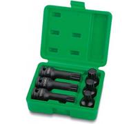 Juego de llaves de impacto TOPTUL 1/2 " 10 uds. M14 M16 M18 12-kant 44mm + 77mm