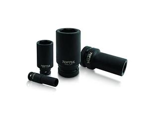 TOPTUL - Llave de vaso (3/4", 33 mm, hexagonal)